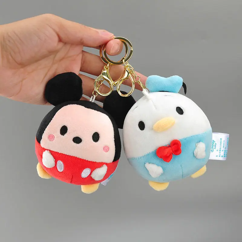 

2021 new Mickey Minnie cute ball cute creative personality fashion doll student lovers schoolbag charter car key chain pendant
