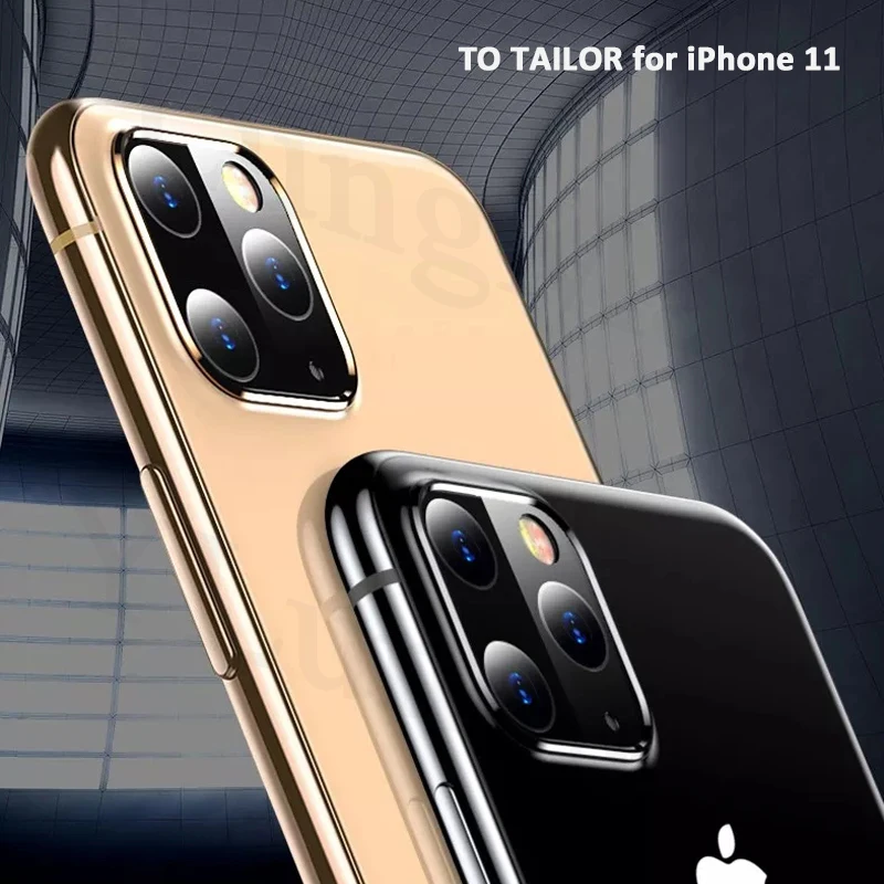 10 шт./лот Защитная пленка для задней камеры для iPhone 11 Pro Max из закаленного стекла металлическая задняя линза