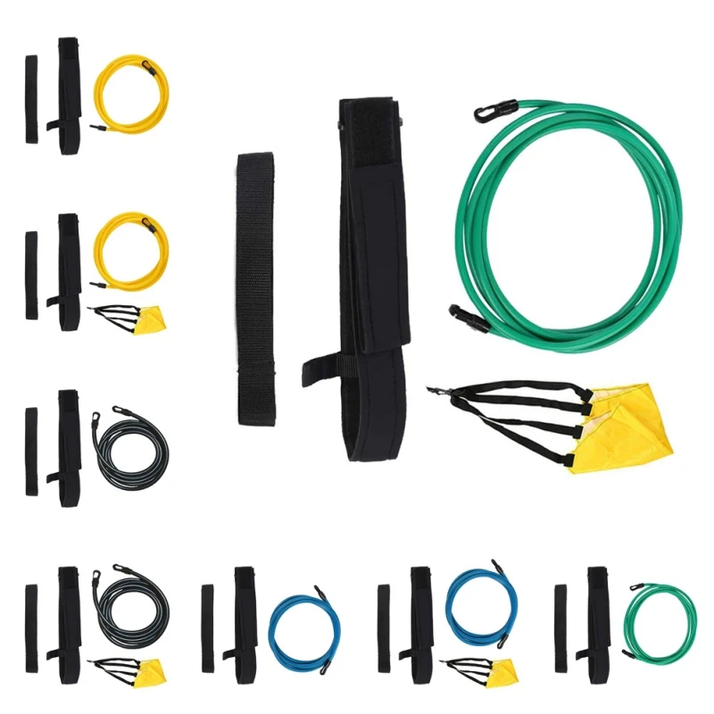 

Adjustable 3m Adults Kids Swimming Bungee Exerciser Leash Training Hip Swim Belt Cord Safety Swimming Pool Accessories