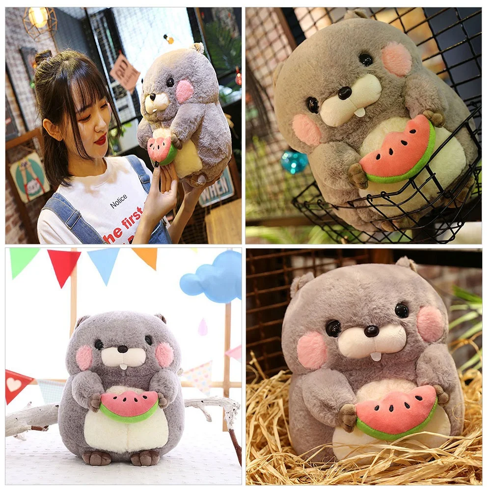 1 шт. милые плюшевые домашние тапочки с изображением сурок кукла прекрасный