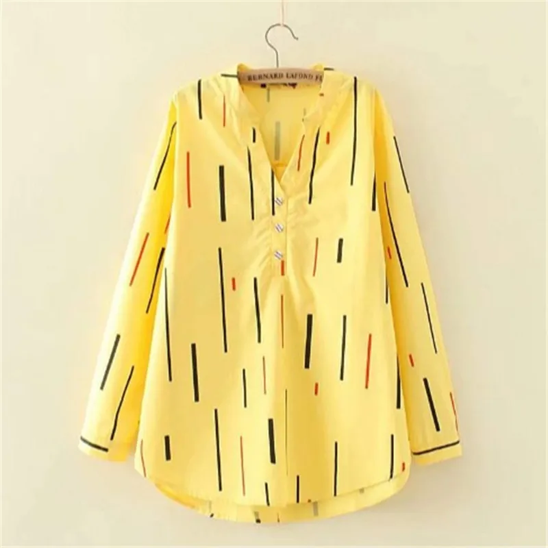 Женская шифоновая рубашка в полоску белая блузка с длинным рукавом для работы и