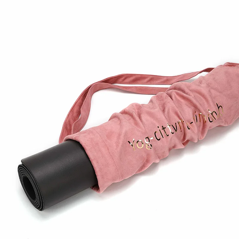 Сумка для йоги место хранения мата замшевый рюкзак на плечо 75 см