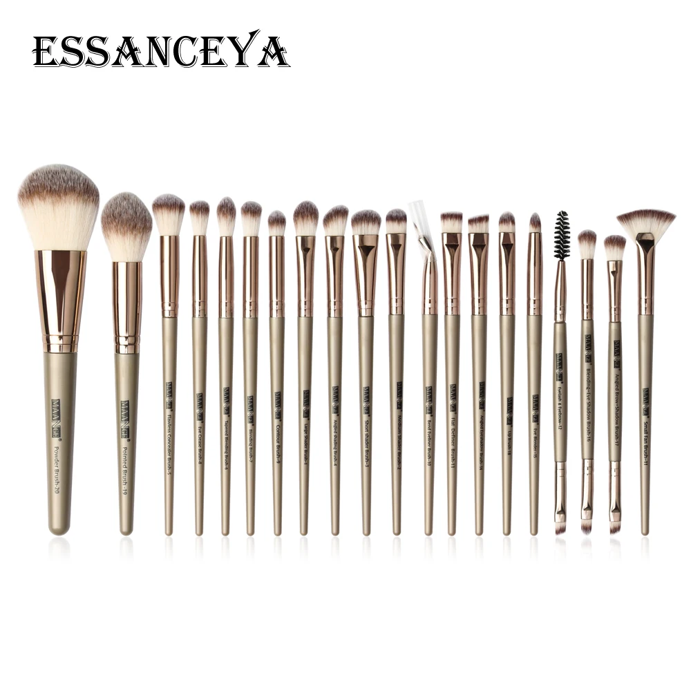 ESSANCEYA Новые кисти для макияжа Набор 18/20 шт. Pro глаз Кисть для растушевки теней для век Румяна Блеск для нанесения основы под макияж, теней и другого макияжа для Красота Наборы