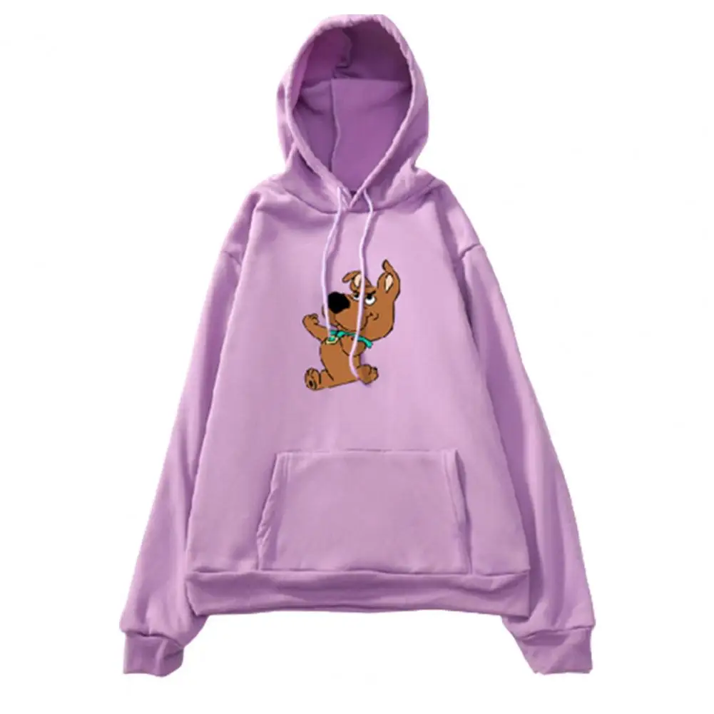 Autumn Winter Women Pullovers Hoodie 2021 Ladies Cartoon Puppy Print Loose Hooded Sweatshirt Long Sleeve Warm Hoodie oversize