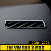 for volkswagen vw golf 8 mk8 2020 2021 2022 stainless car center console air conditioner vent outlet cover trims accessories