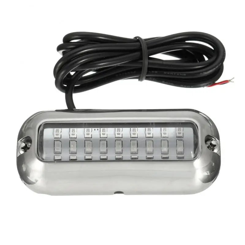 

Underwater Boat Transom Light 27 LED Stainless Steel Under Water Pontoon Waterproof Lamp Marine Hardware Boat Yacht Lights Bulb