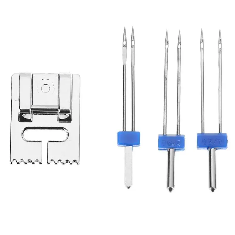 Металлическая швейная машина игла/прижимная лапка с 3 размерами двойной иглы Pin