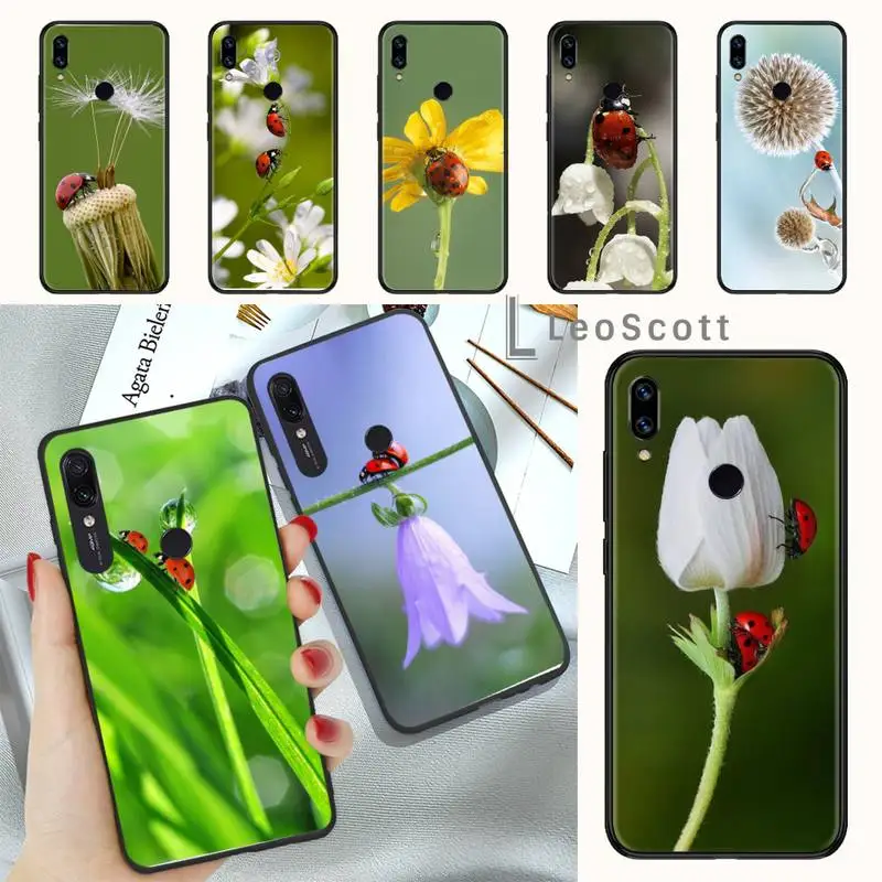 

four leaf ladybug daisy Phone Case For Xiaomi mi Redmi note 7 8t 9 9t 9s 8 10 10t 11 pro lite K20 max 3