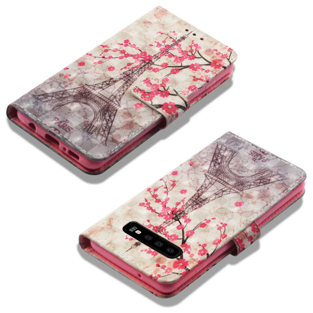 Флип-кейс для Samsung NOTE 10 из искусственной кожи роскошный кожаный чехол-кошелек с