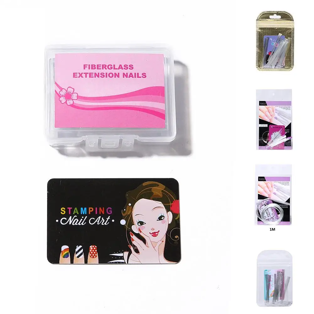 10 шт наращивание ногтей стекловолокна формы строитель УФ гель лак ремонт