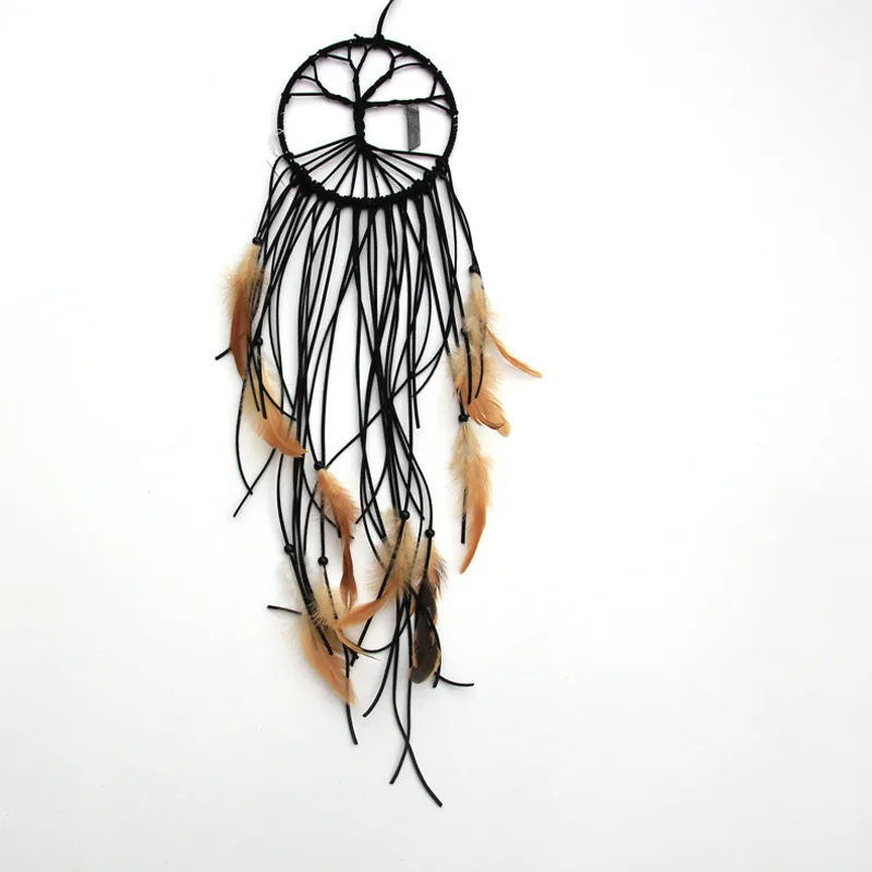 Black Dreamcatcher DIY Hot 2019NEW Hanging Quality Ornament Birthday Valentine Handmade Wind Chime Gift Indian Pendant Lovely | Дом и сад