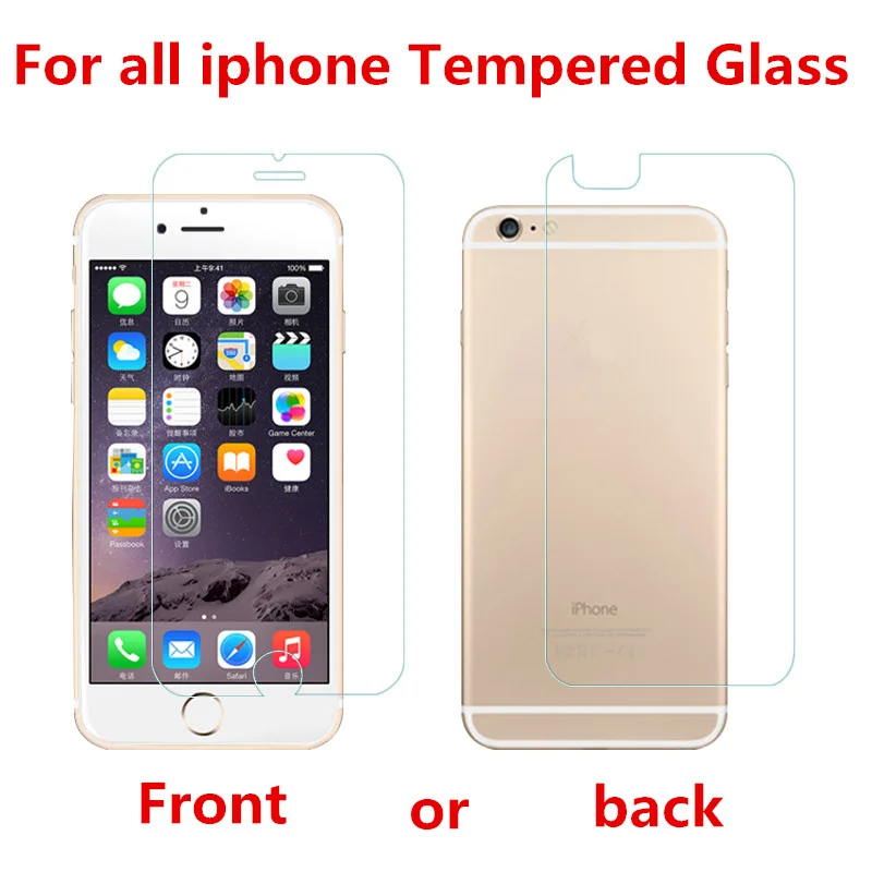 Защитное стекло 9H закаленное для iphone XR X 8 5 6 6s plus 7 XS MAX|tempered glass|9h tempered glassglass for |