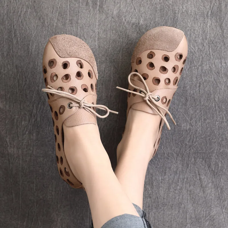 

Туфли женские летние из натуральной кожи, плоская подошва, без застежки, лоферы, повседневные Мягкие бальные туфли, ручная работа, 2021