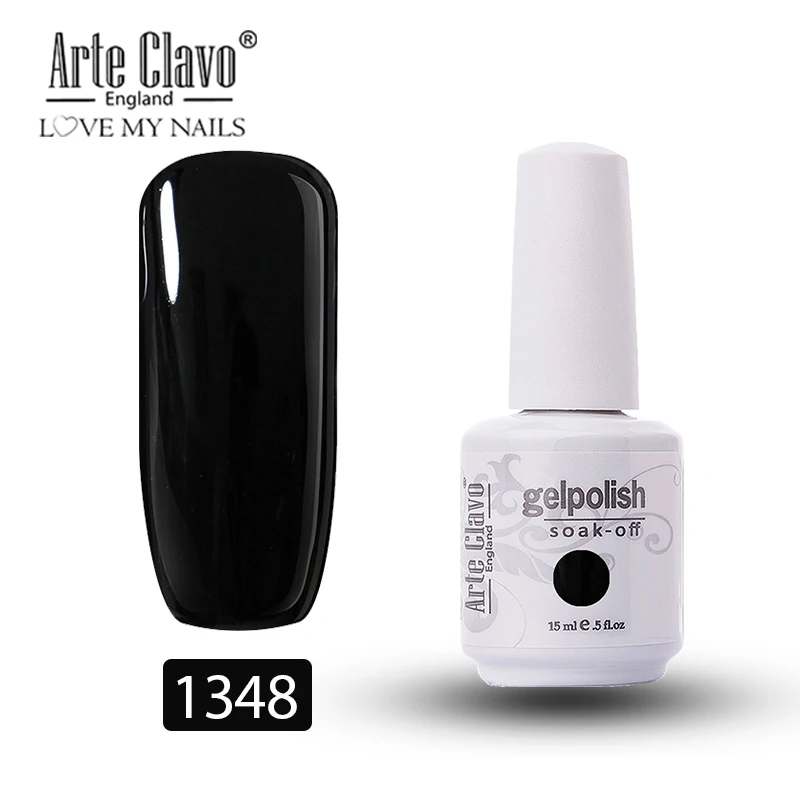 1348 Arte Clavo 15 мл 244 Цвет УФ-гель для ногтей База Светодиодный Гель-лак для ногтей Гибридный впитывающий лак для ногтей Краска Гель-лак Gellack - Цвет: 1348