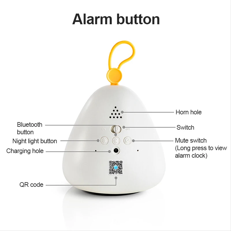 

Bird's Nest Time Alarm Clock Night Light Smart LED Wake-up Light Bedroom Desktop Accompany Sleeping Night Light