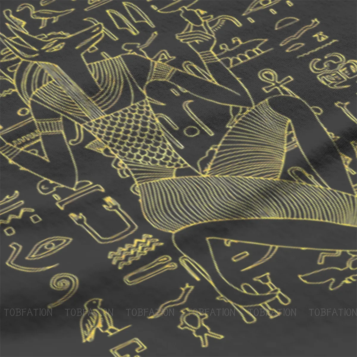 Египетский Оригинальный оригинальный мужской топ Anubis футболка с круглым