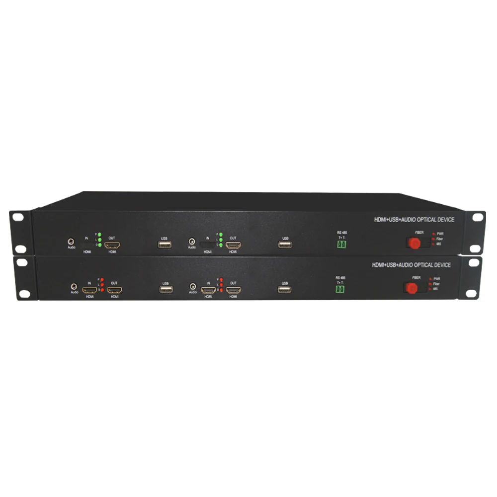 2 каналов HDMI по волокну оптоволоконные расширители с KVM USB2.0 1080P HDMI передатчик и приемник одномодовый многомодовый FC