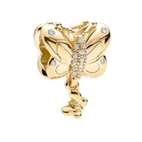 butterfly pendant s925 silver charm european bead for original charm silver bracelet trinket jewelry lady women girl gift