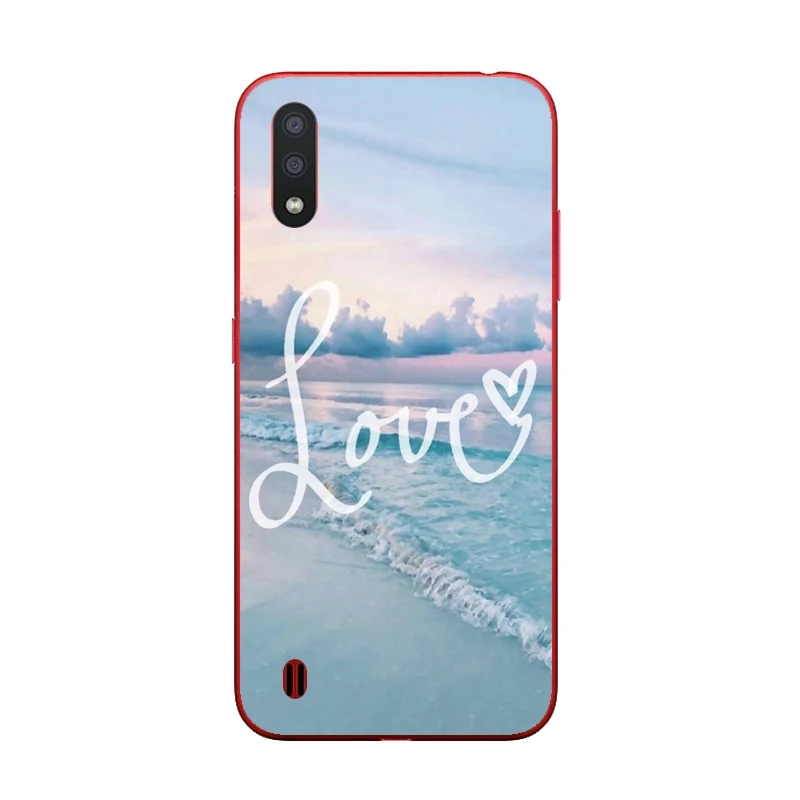 Case for Samsung M01 Cover TPU Phone Silicone Fundas Galaxy Bumper M 01 M015 SM-M015F Cartoon Coqa | Мобильные телефоны и