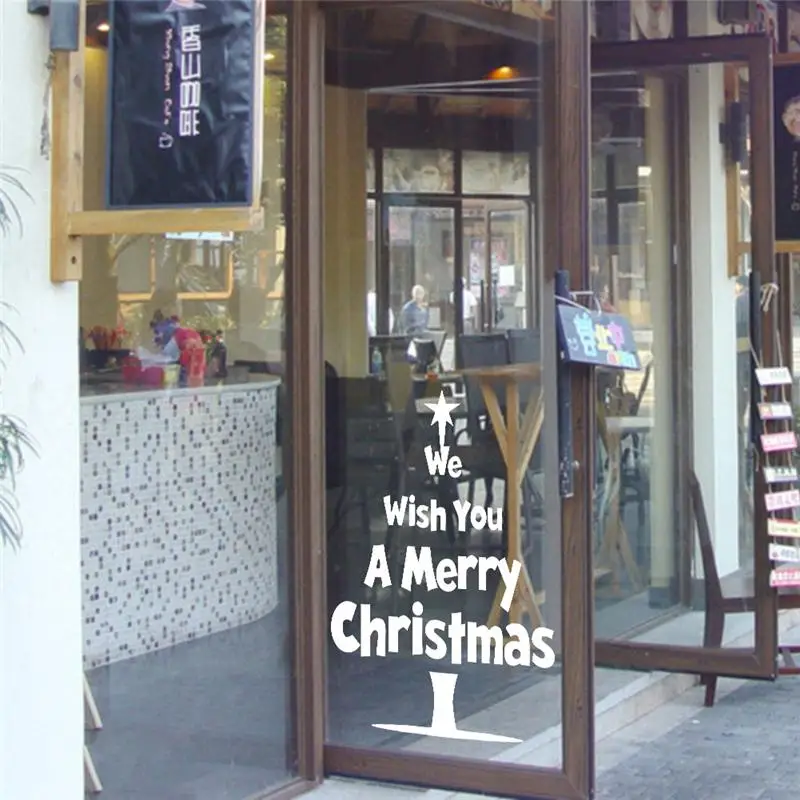 Мы желаем вам счастливого Рождества цитаты &quotдерево&quot наклейки на стену для