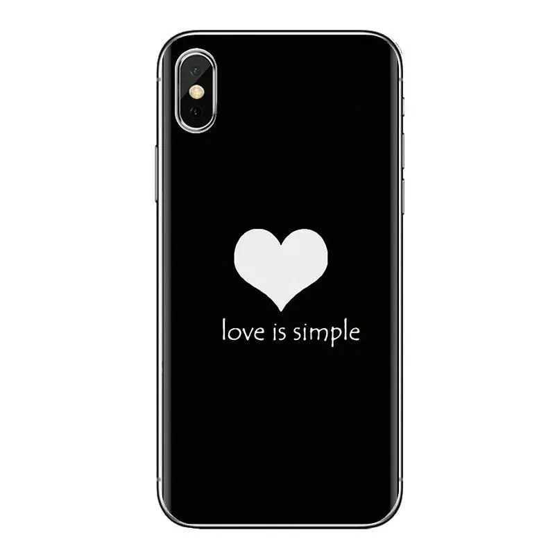 Черно-белый силиконовый чехол с рисунком сердца Love kpop для Xiaomi Redmi 4 3 3S Pro mi 4i 4C 5 5s Max