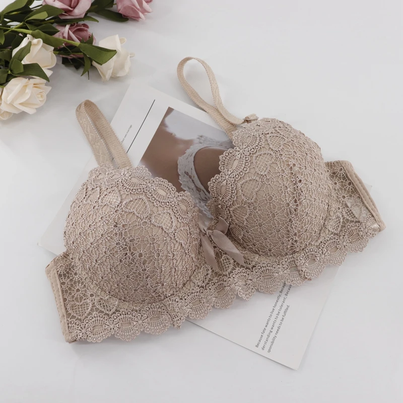 Beauwear размера плюс сексуальные женские бюстгальтеры с вышивкой пуш-ап нижнее белье дамское белье большой размер бюстгальтер Размер 38-44 B C чашка