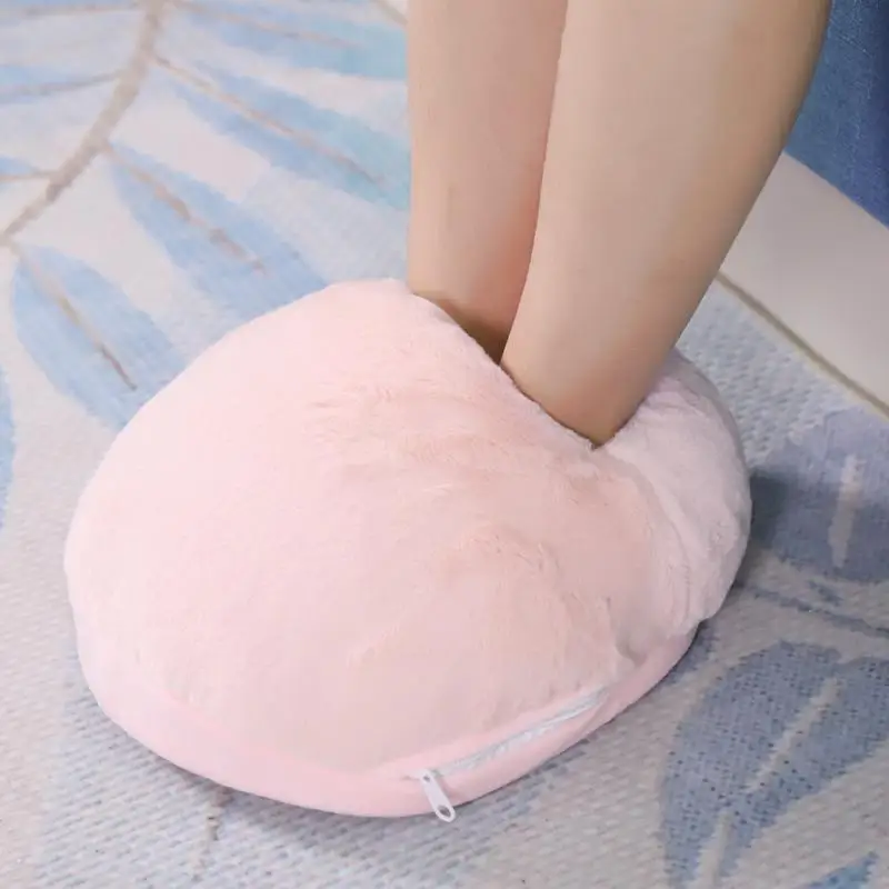 

USB Foot Warmer Heating Pad Winter Office Heating Slippers Warm Cushion Electric Foot Warmer Shoes Winter Warming Blanket Mat