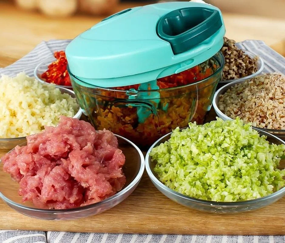 

Manual Garlic Chopper Onion Grinder Portable Speed Cutter Mini Pull String Food Processor Mincer for Vegetables and Fruits