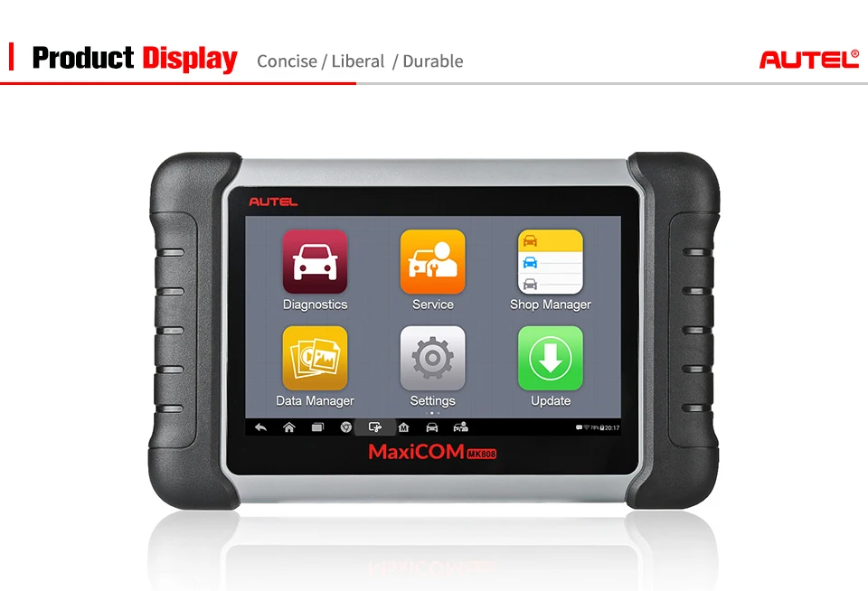 autel MaxiCOM MK808 автомобильный диагностический инструмент вся система OBD2 диагностический инструмент Автомобильный сканер Авто Код считыватель сканирующие инструменты