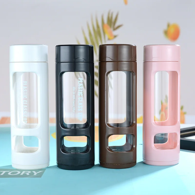 360 мл стеклянная чайная бутылка с двойными стенками термостойкая для воды