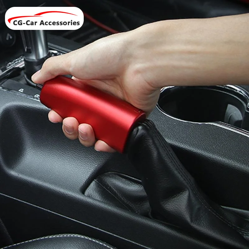 

Aluminum alloy handbrake Grips decorative protective cover For Ford Mustang shelby interior accessories