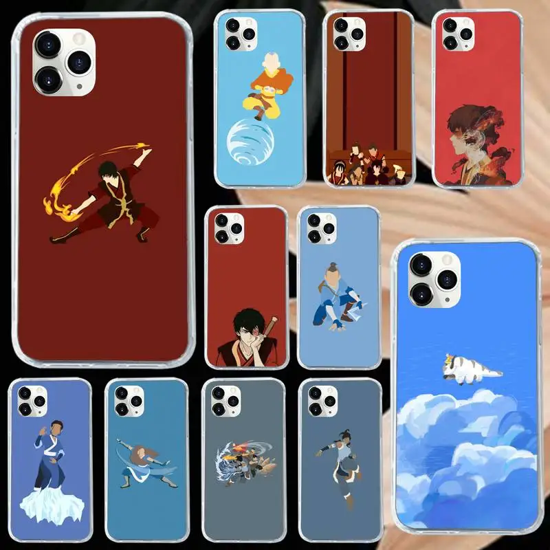 Japan anime Avatar The Last Airbender Phone Case for iPhone 11 12 mini pro XS MAX 8 7 6 6S Plus X 5S SE 2020 XR Luxury funda