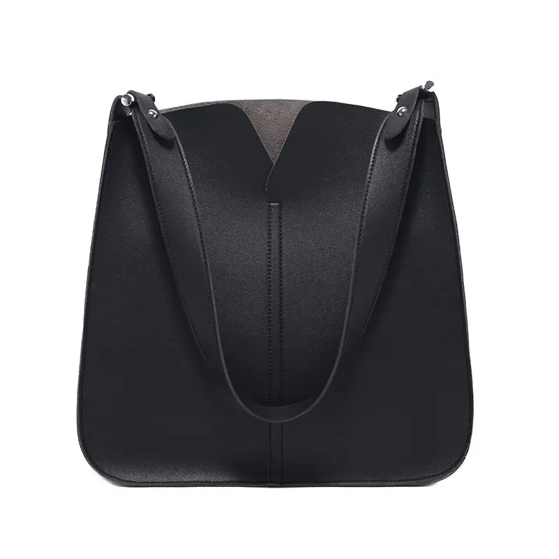 

Designer PU Leather Shoulder Bags for Women 2020 Simple Open Handbags Winter Branded Women's Trending Solid Color Hand Bag bolsa