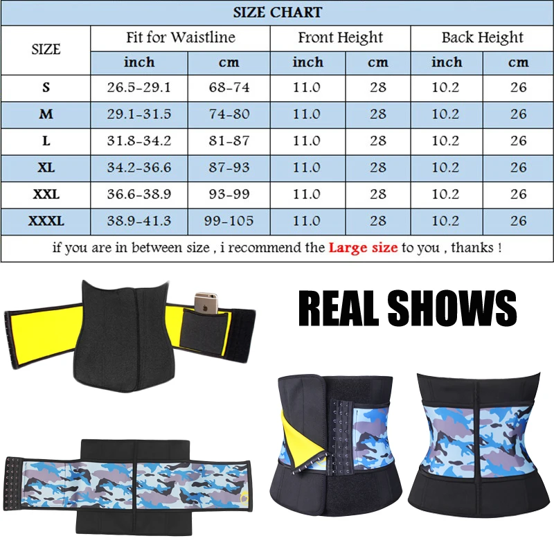 Тренировочный пояс для талии NINGMI Женский неопреновый корректирующий похудения с