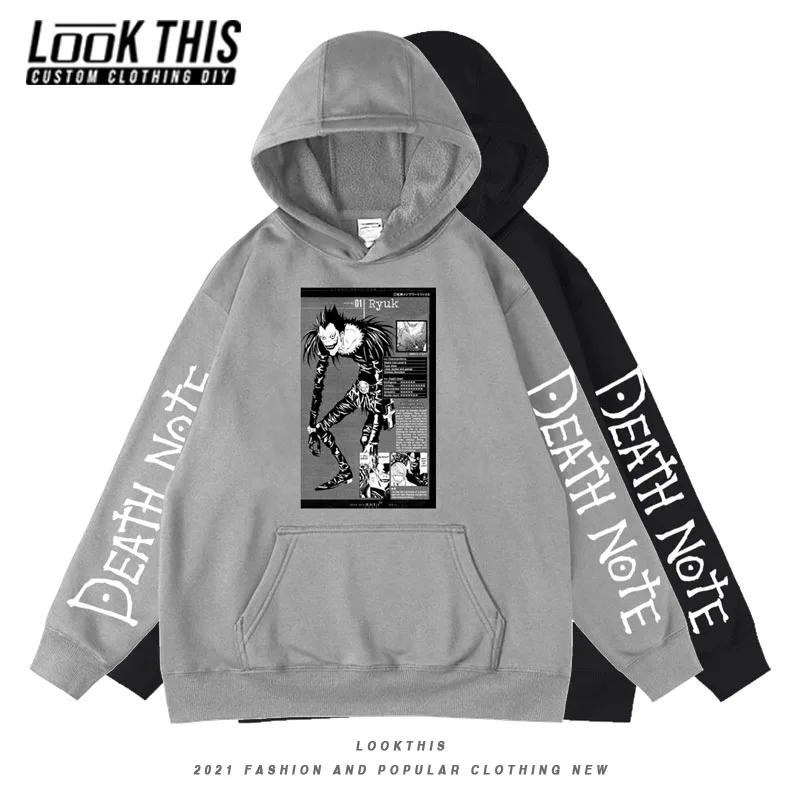 

Теплая толстовка с капюшоном TV манга Death Note, пуловер, молодежная детская одежда для мальчиков и девочек, весенне-осенняя одежда для подростк...