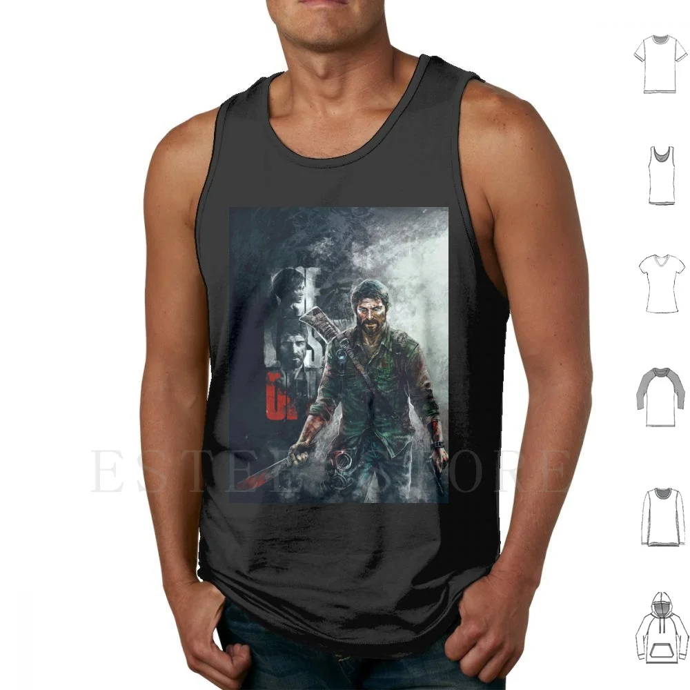 

Joel-The Last Of Us Tank Tops Vest Sleeveless Naughty Dog The Last Of Us Joel Ellie Game