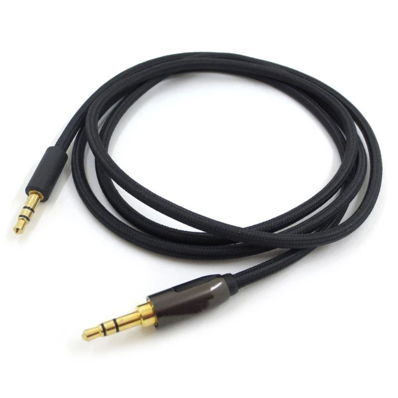 

2020 New Replacement 3.5mm Jack Stereo Nylon Headphone Audio- Cable For Philips- SHP9500 X2HR X1S SHB8850 SHB9850