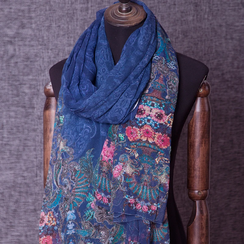 

Dreaming Positioning Flower Georgette Draping Transparent Mulberry Silk Scarf Dress Fabric