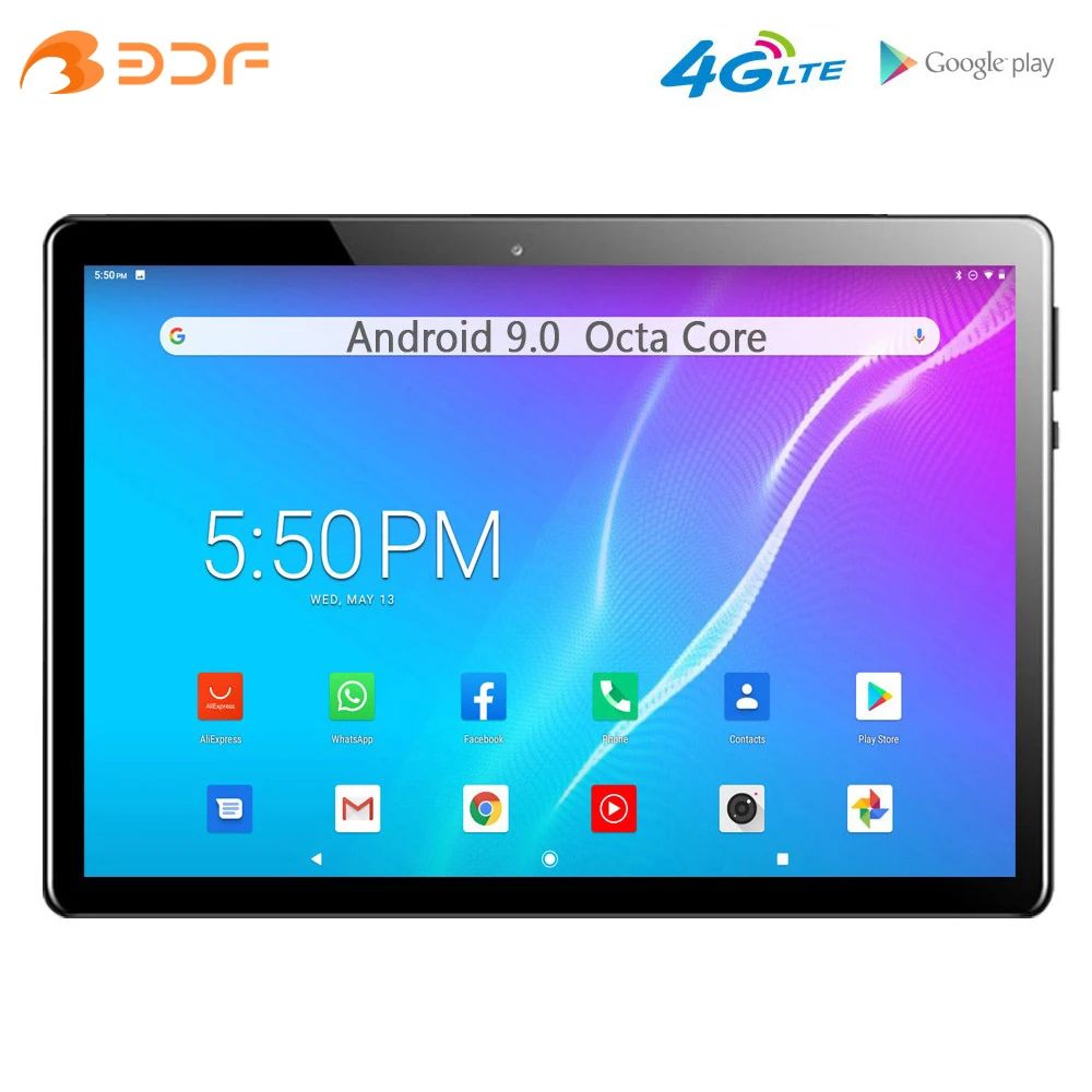 Планшет 2021 дюйма 4G LTE Android 10 1 Восьмиядерный процессор две SIM-карты Google Play WiFi Bluetooth GPS