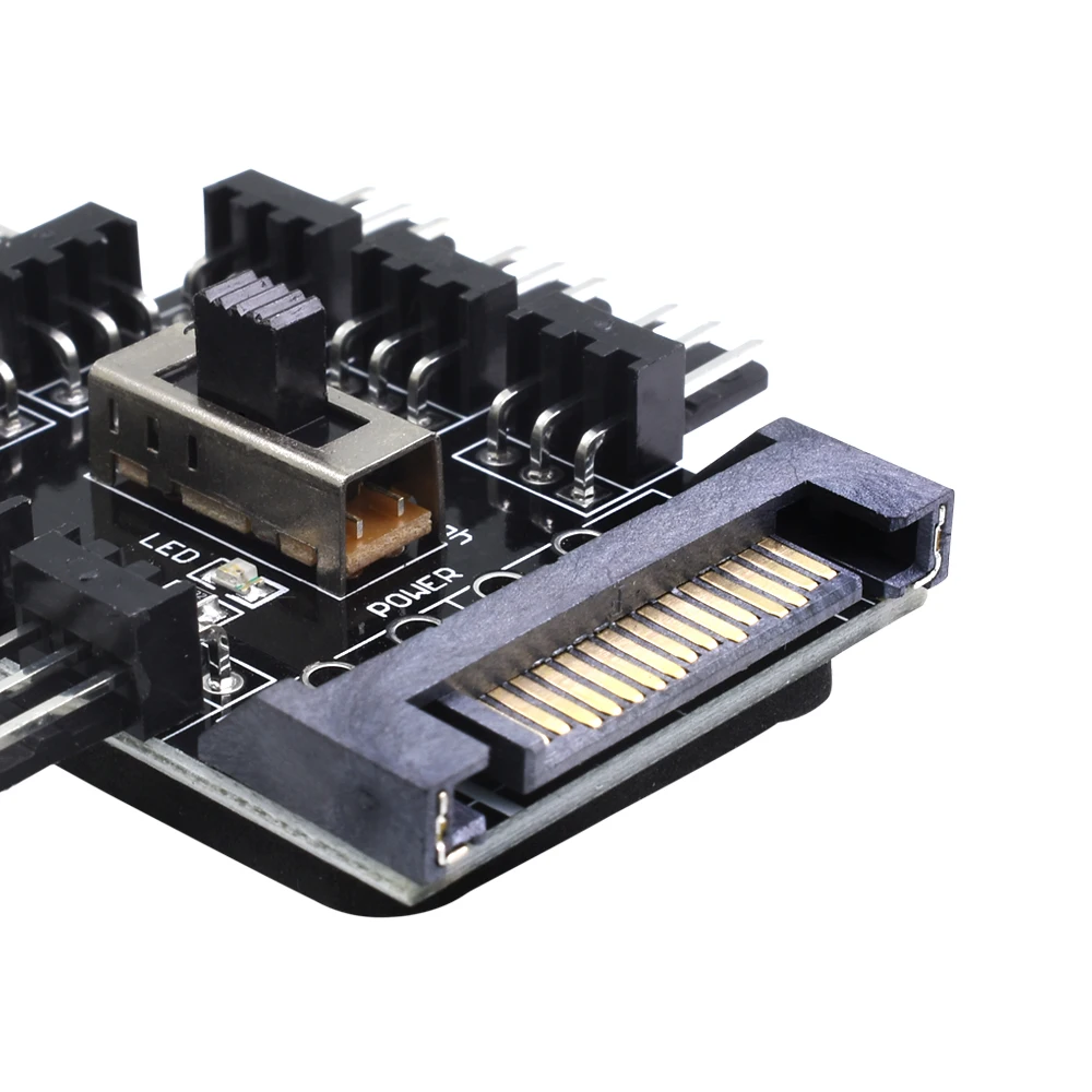 TISHRIC вентилятор-концентратор кулер с SATA от 1 до 8/10 разветвитель вентилятора