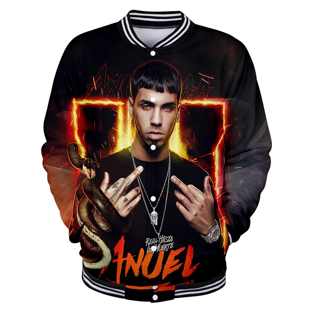 2019 новый дизайн Anuel AA бейсбольная форма Осенняя Повседневная Harajuku бейсбольные
