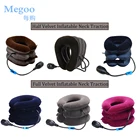 Портативный надувной шейный Тяговый шейный корректор устройство для дома и путешествий U-образная воздушная подушка для расслабления шеи и облегчения боли