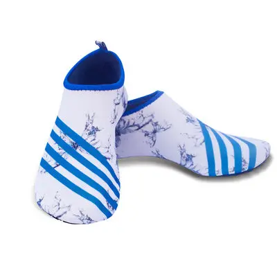 White butterfly blue BONJEAN/пляжные кроссовки; обувь унисекс; Латентная обувь для плавания, вождения, фитнеса, отдыха, босиком, морского спорта, дайвинга - Цвет: White butterfly blue