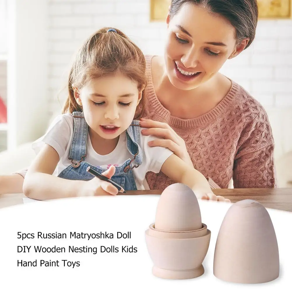 5 шт. русская кукла-матрешка в форме пасхального яйца | Игрушки и хобби