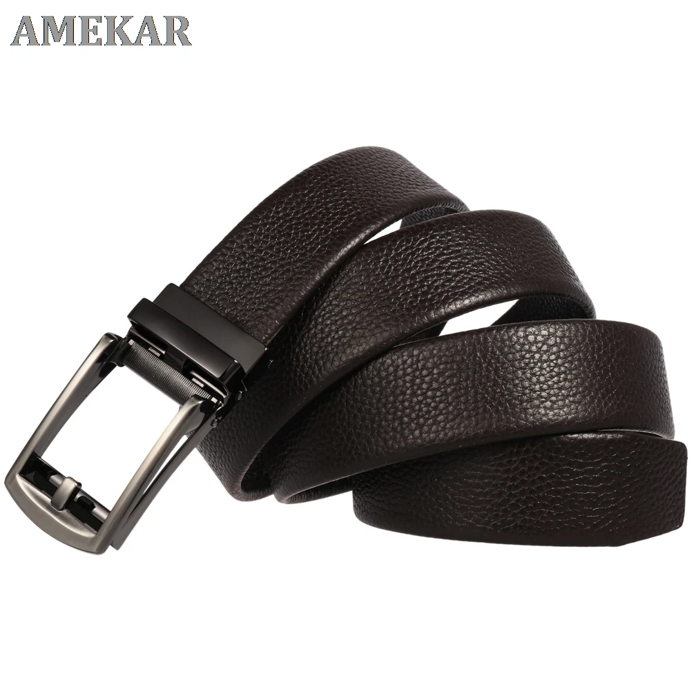 

High quality men belt leather belt men automatic buckle male Fashion designer jeans chain stretch luxury brand