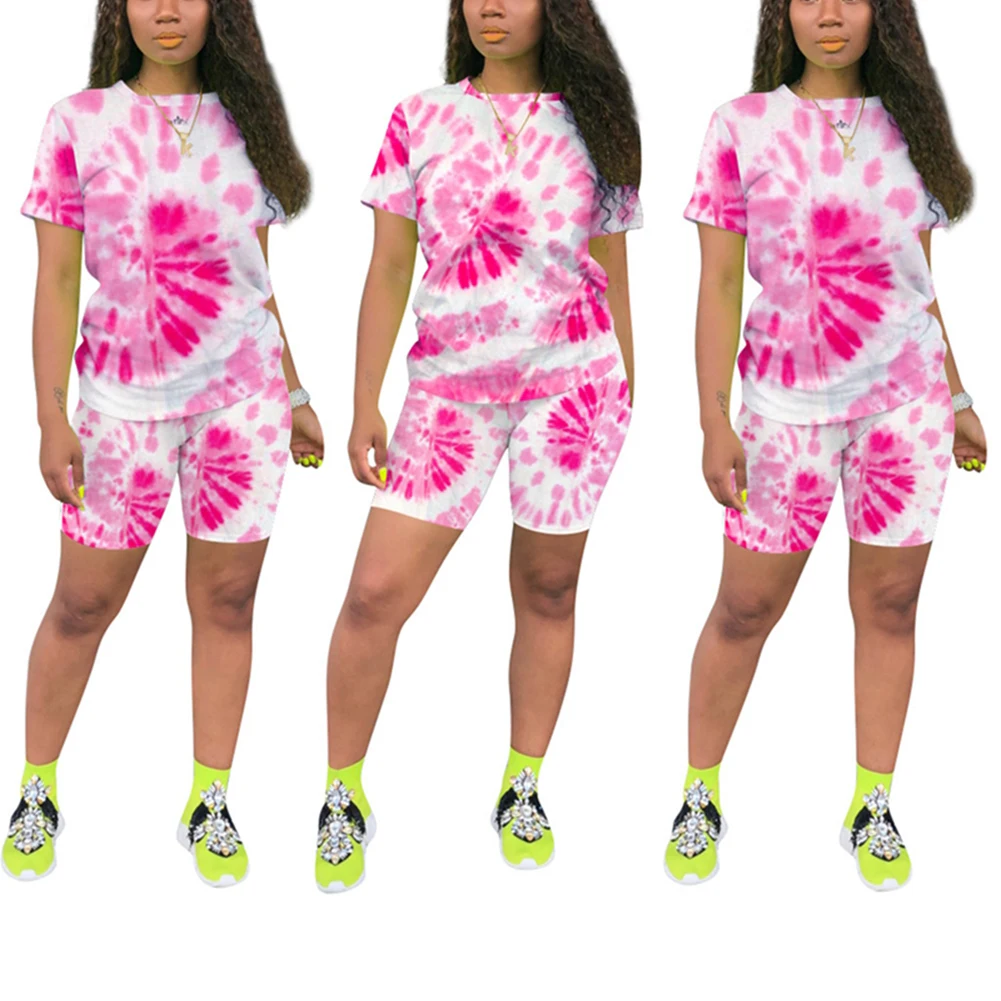 Женские спортивные брюки с принтом из двух частей летний наряд для тренировок