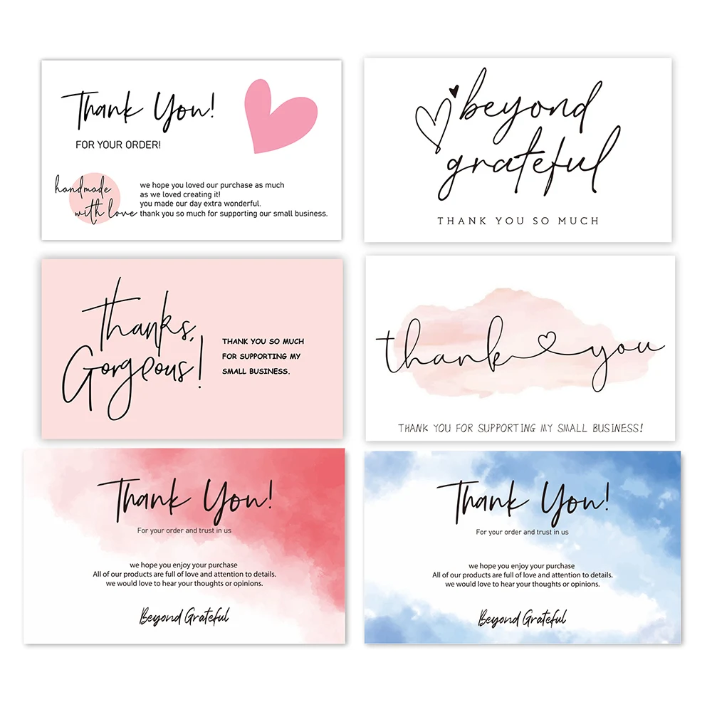 30PCS &quotThank You For Your Order" Cards Beyond Grateful Labels Small Businesses Inserts Gorgeous Appreciate Package Gifts | Дом и сад
