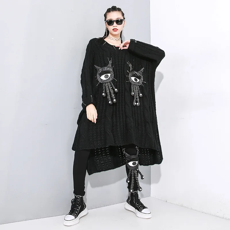 XITAO Весна 2020 вязаные платья индивидуальное женское платье большого размера