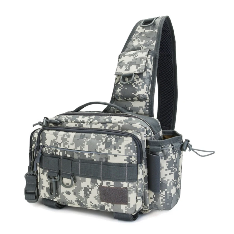 

Multifunctional Outdoor Fishing Tackle Bag Waterproof Shoulder Crossbody Fish Lures Waist Pack