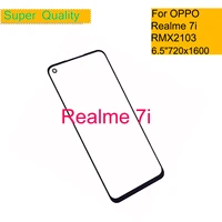 10pcslot for oppo realme 7i rmx2103 touch screen front outer glass panel lens for realme 7i lcd front glass with oca glue